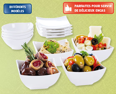 Coupelles à garnitures/tapas, 4 pièces VERSO DESIGN(R)