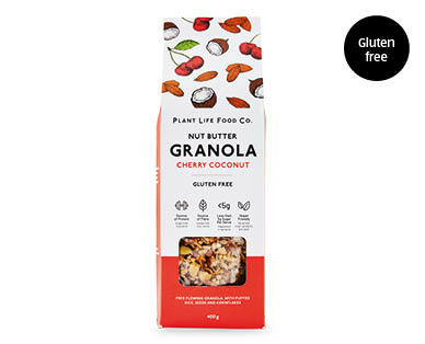 Plant Life Food Co. Nut Butter Granola Cherry Coconut 400g