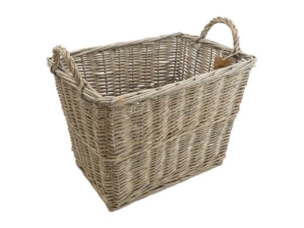 Candlelight Wicker Log Basket