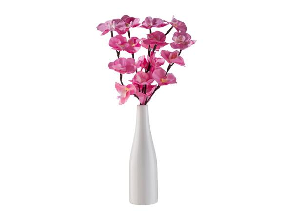 Livarno Home Vase With Light-Up Pink Orchids