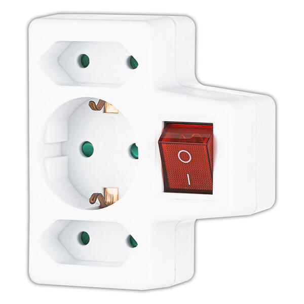 Steckdosenadapter 2-polig