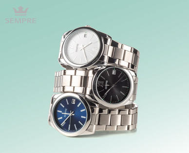 SEMPRE Armbanduhr mit Edelstahlband