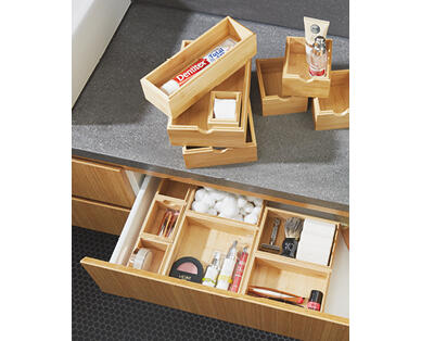 Bamboo Drawer Organiser 7pc set