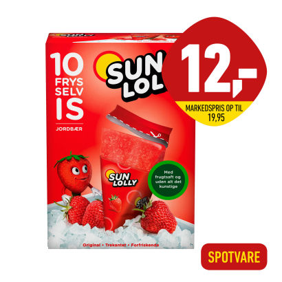 SUN LOLLY 
Jordbær