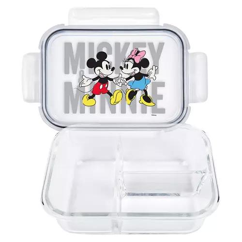 Glass Food Storage Container - Mickey & Minnie