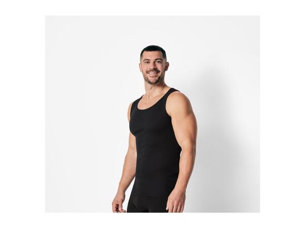 Livergy Men's Black Ribbed Vests - 3 Pack