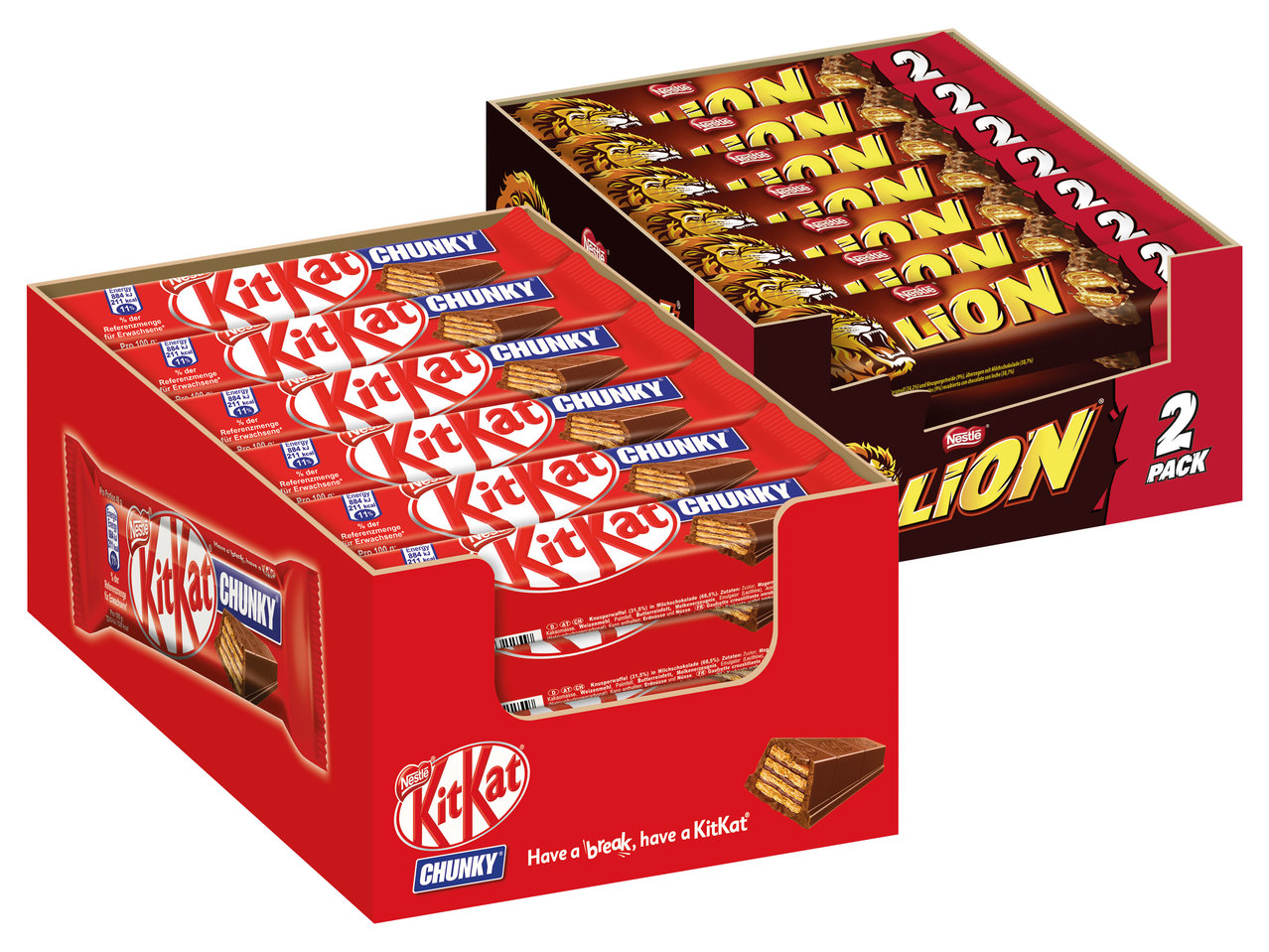NESTLÉ Kit Kat Chunky/Lion Duopack