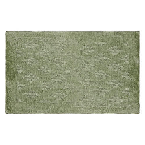 20" x 32" Knitted Memory Foam Bath Rug - Green Diamond