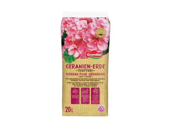 Terreau sans tourbe pour géraniums (non disponible dans toutes les filiales)