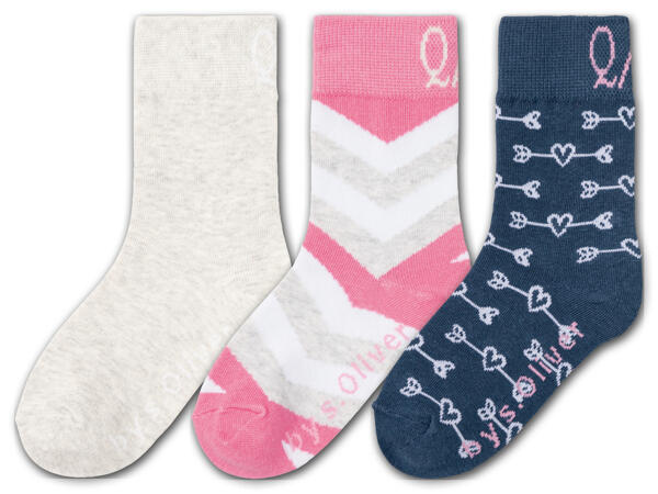QS by s.Oliver Kleinkinder Socken, 3 Paar