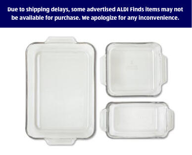 Anchor 
 3-Piece Glass Baking Dish Set