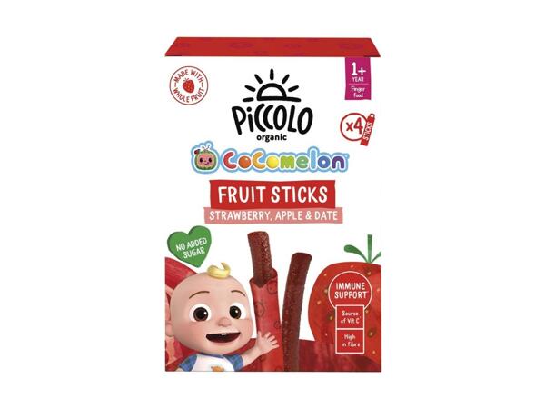 Piccolo Strawberry Sticks/​Organic Fruit Bitess