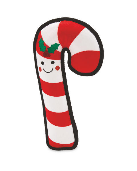Candy Cane Christmas Dog Toy