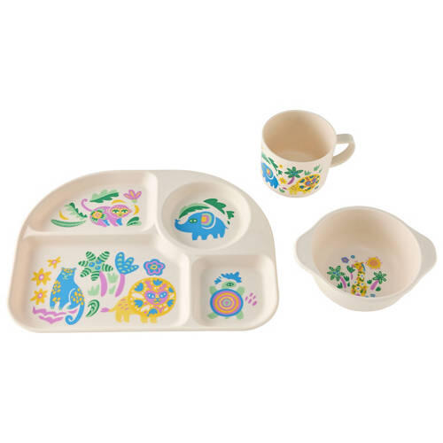 Children's Jungle Dinner Set or Nesting Containers 3 Piece
