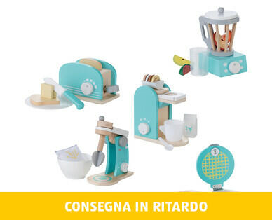 TOYLINO 
 SET DI ACCESSORI DA CUCINA IN LEGNO PER BAMBINI