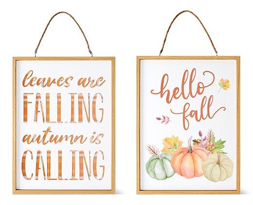 Huntington Home 
 Fall Reversible Wall Sign