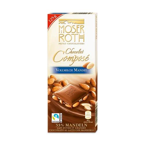 MOSER ROTH Chocolat Composé, Vollmilch mit Mandel