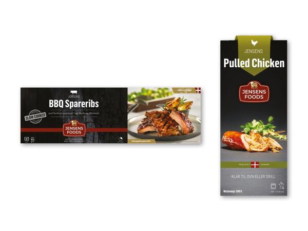 JENSENS FOODS Spareribs eller pulled chicken