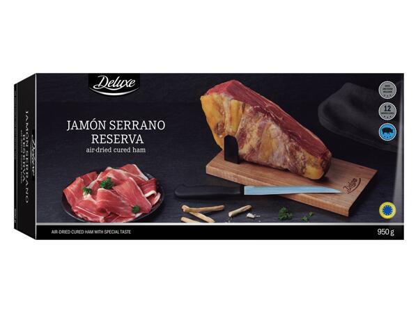 Cut of Jamón Serrano Ham with Accessories