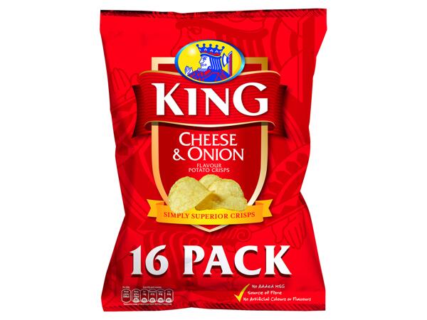 King Cheese & Onion Crisps