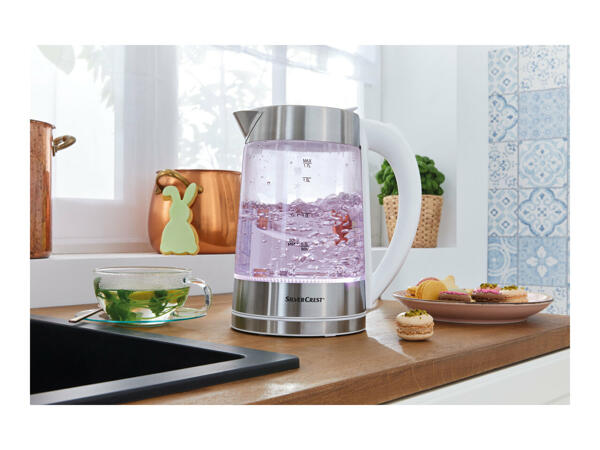 Silvercrest Colour-Changing Glass Kettle