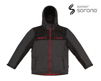 Men's Ski Jacket - Black with Red