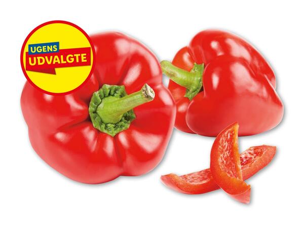 Rød peberfrugt