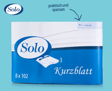 SOLO Haushaltsrollen Kurzblatt