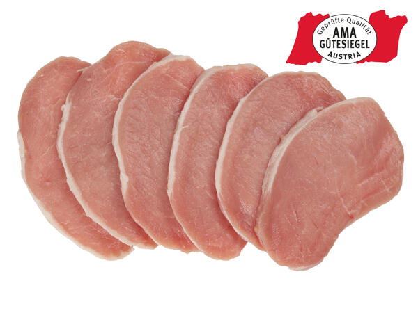 Frische Karree-Steaks extra dünn