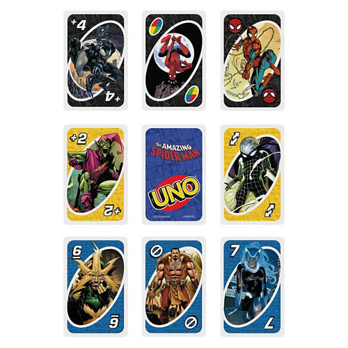 UNO Spiderman or Lord of the Rings Theme Card Game