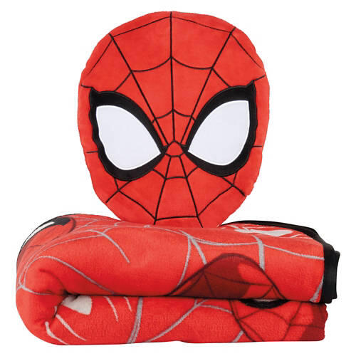Kids Pillow & Blanket Set - Spiderman