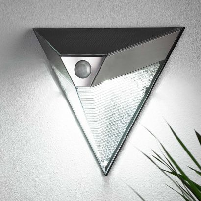 Solar-Wand/Fassadenbeleuchtung mit Sensor