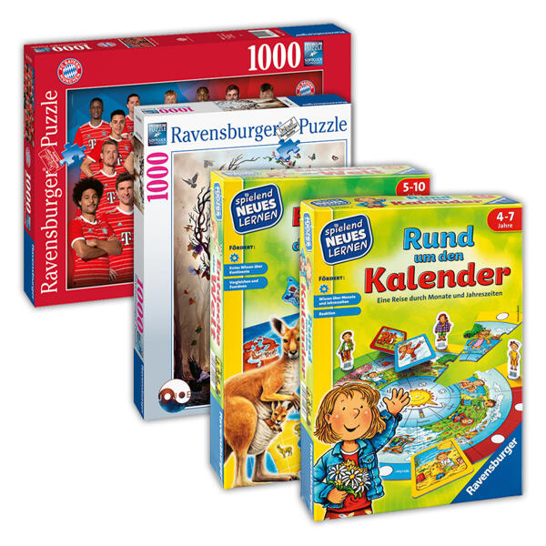 1000 Teile Puzzle oder Spiele