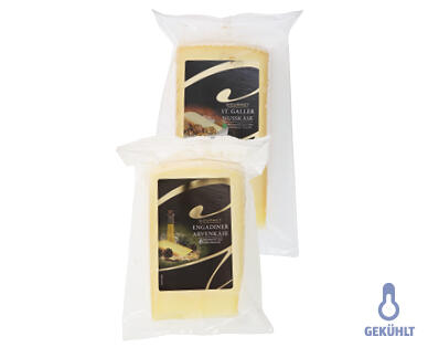 GOURMET FINEST CUISINE ENGADINER ARVENKÄSE/ ST. GALLER NUSSKÄSE