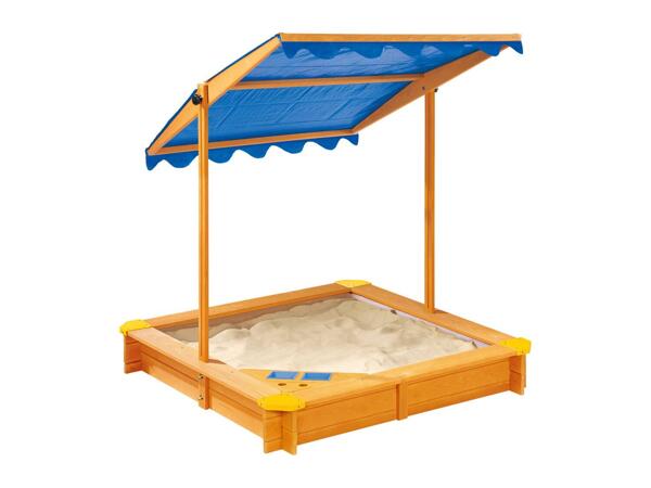 Playtive Sandpit With Sun Shade & Ice Cream Parlour