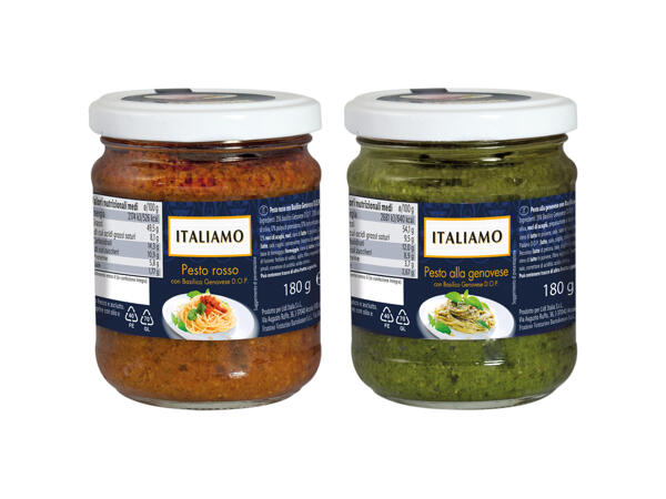 Genoese-Style Pesto or Red Pesto with Genoese Basil PDO