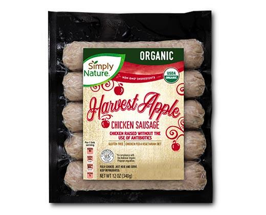 Simply Nature 
 Organic Chicken Sausage Harvest Apple or Cranberry Sage