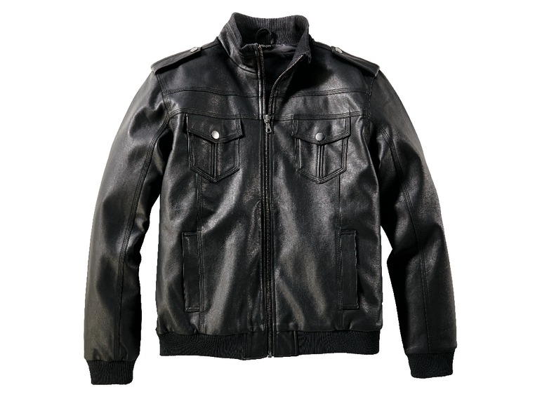 Halb-Lederjacke für Herren