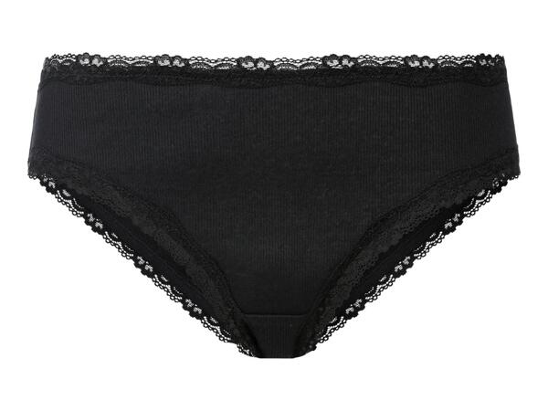 Esmara Ladies' Lace Trim Briefs - 5 Pack