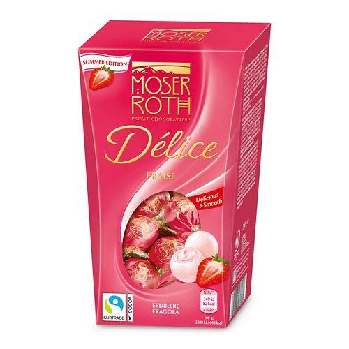 MOSER ROTH Délice Pralinen, Erdbeere