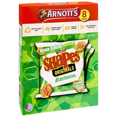 Shapes BBQ 8 Pack 200g