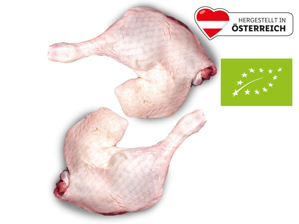 Frische Bio-Entenkeule