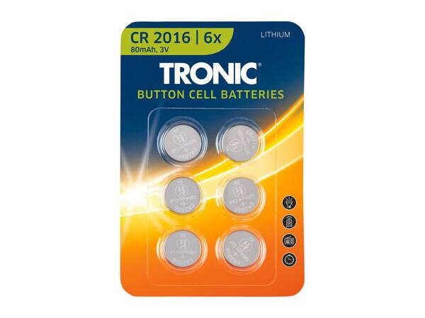 Tronic Button Cell Batteries - 6 pack
