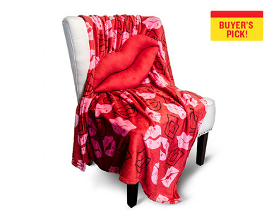 Huntington Home Valentine's Day Pillow and Throw
