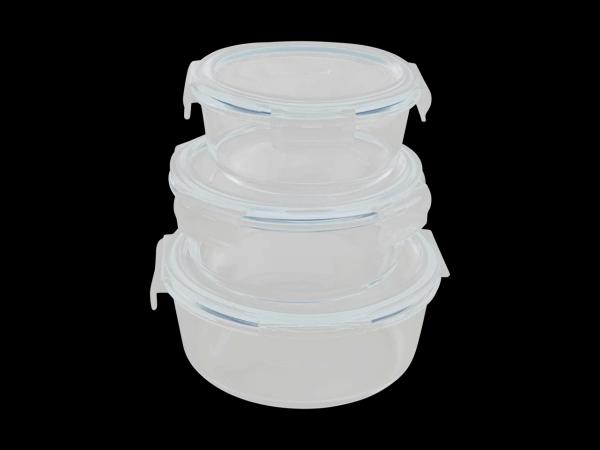 Glasfrischhaltedosen-Set, 3-teilig