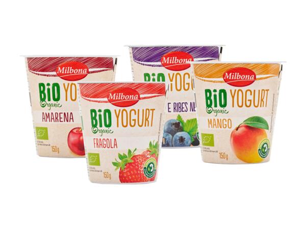 Organic fruit yogurt