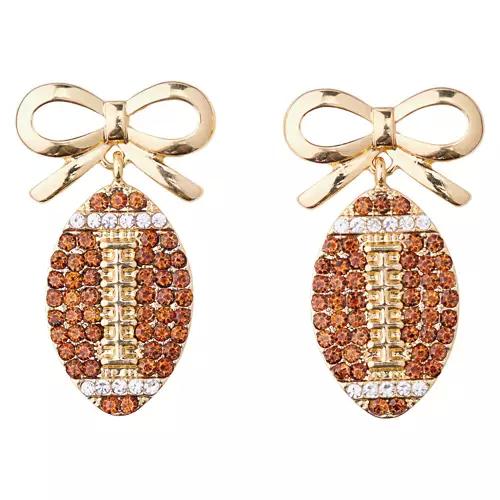 Ladies Game Day Accessories - Football Earrings