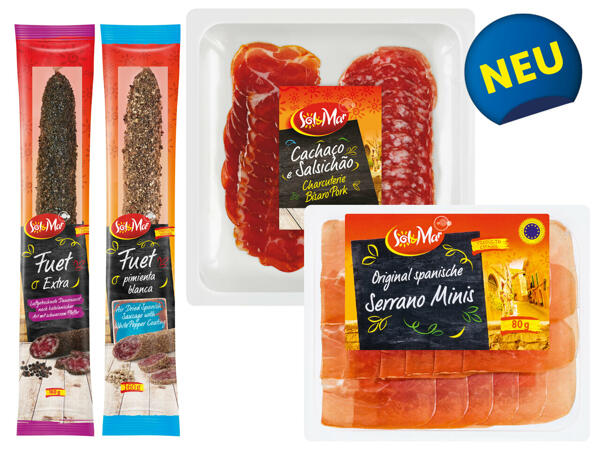 Fuet, Serrano Minis oder Cachaco e Salsichao