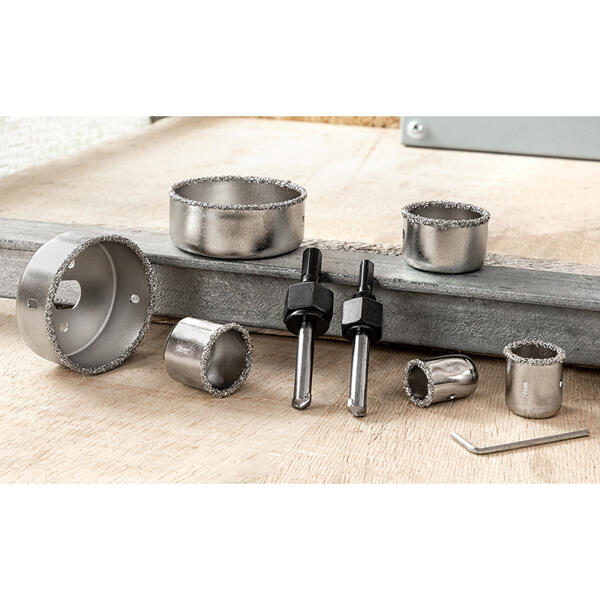 Lochsägen-Set mit Karbid-Körnung 9tlg.