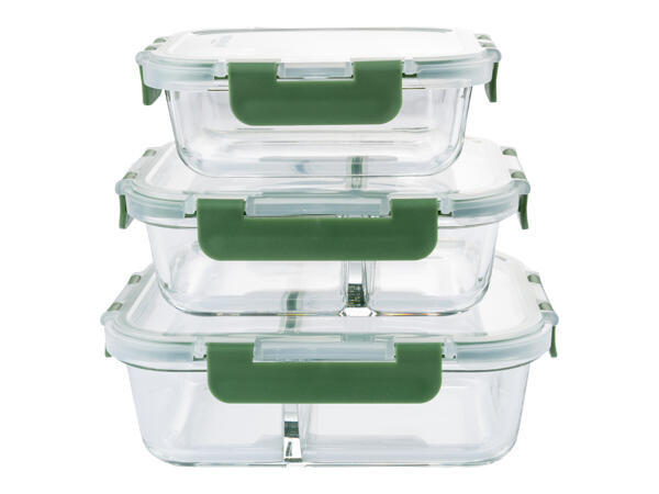 Glass Food Storage Container Set